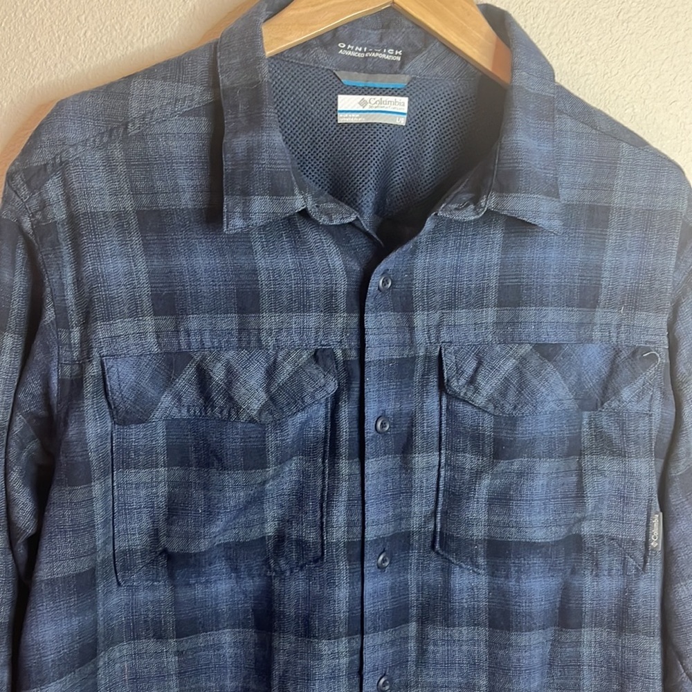 Columbia Omni-wick plaid long sleeve size L - Picture 2 of 4